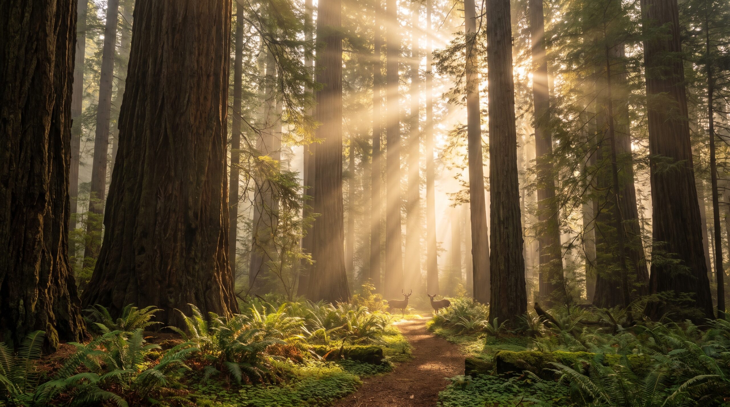 Mystic Redwood Forest Wallpaper